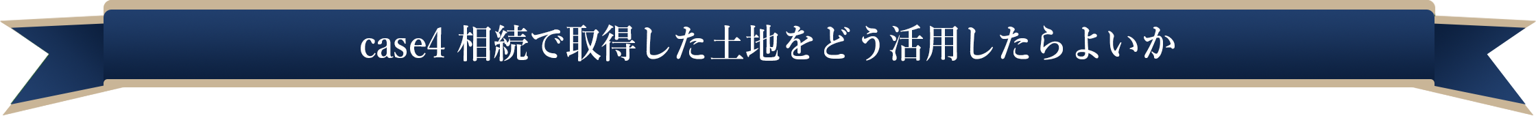 case4 相続で取得した土地をどう活用したらよいか